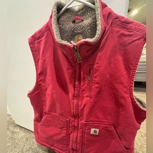 Carhartt pink vest.